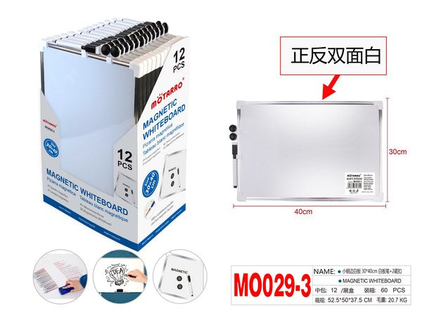 Pizarra blanca b/aluminio 30x40cmmo029-3