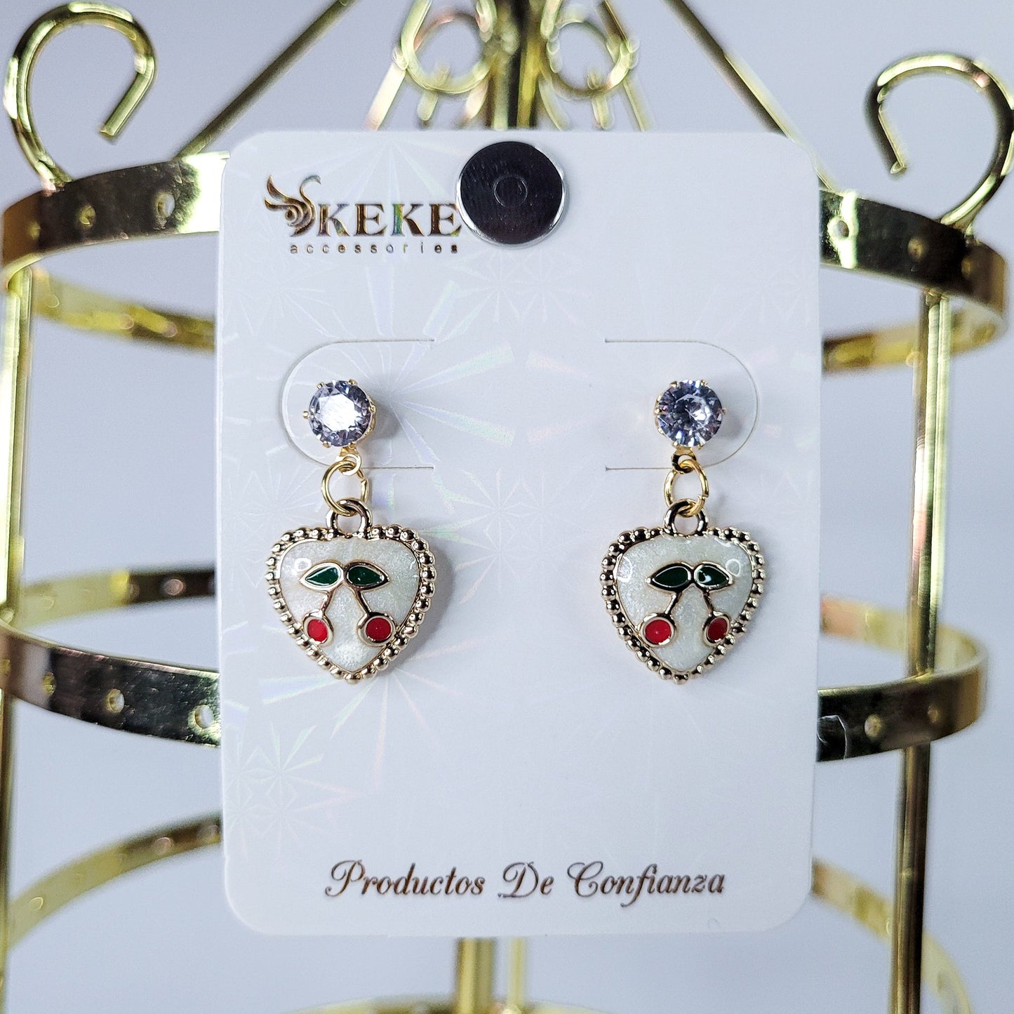 Aretes de cereza 3cm