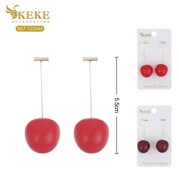 Aretes de cereza 5cm
