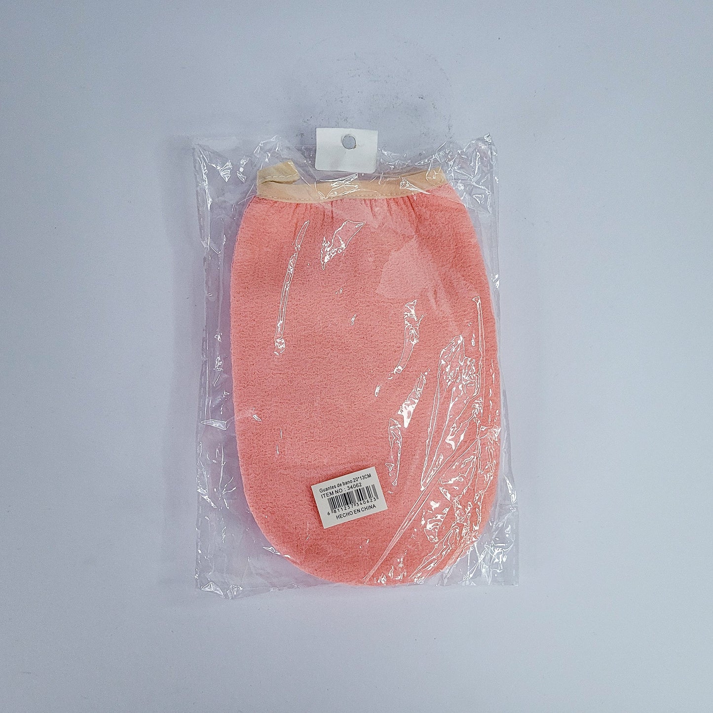 Guante con esponja exfoliante