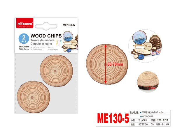 Trozos de madera 2pcs me130-5