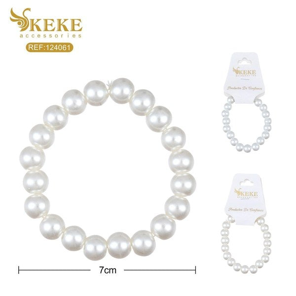 Pulsera de perlas 18cm