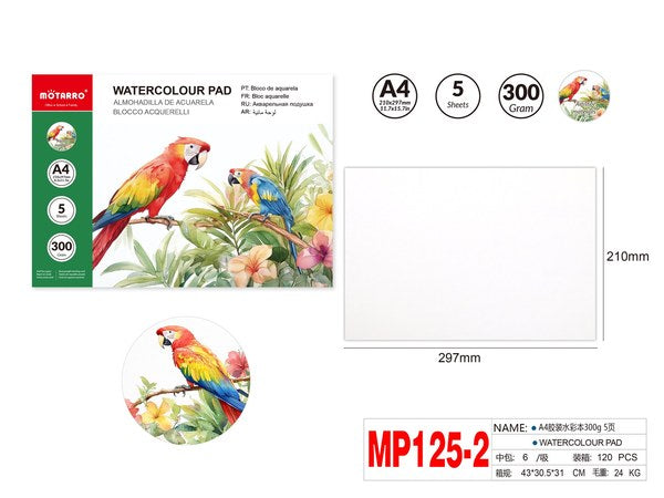 Almohadilla de acuarela mp125-2