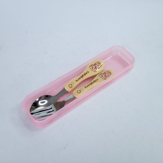 Cubiertos para lonchera capybara