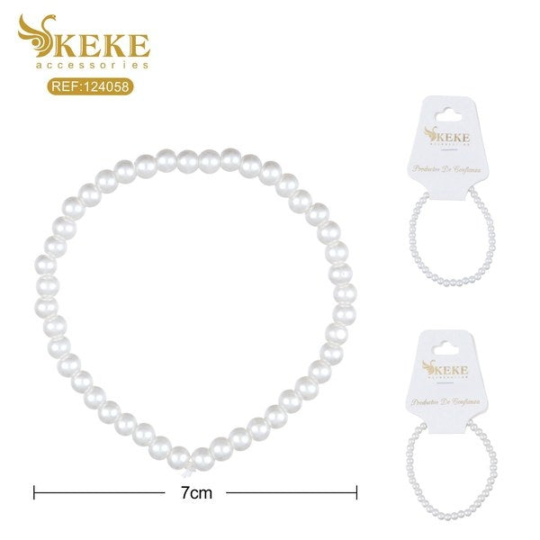 Pulsera de perlas 18cm