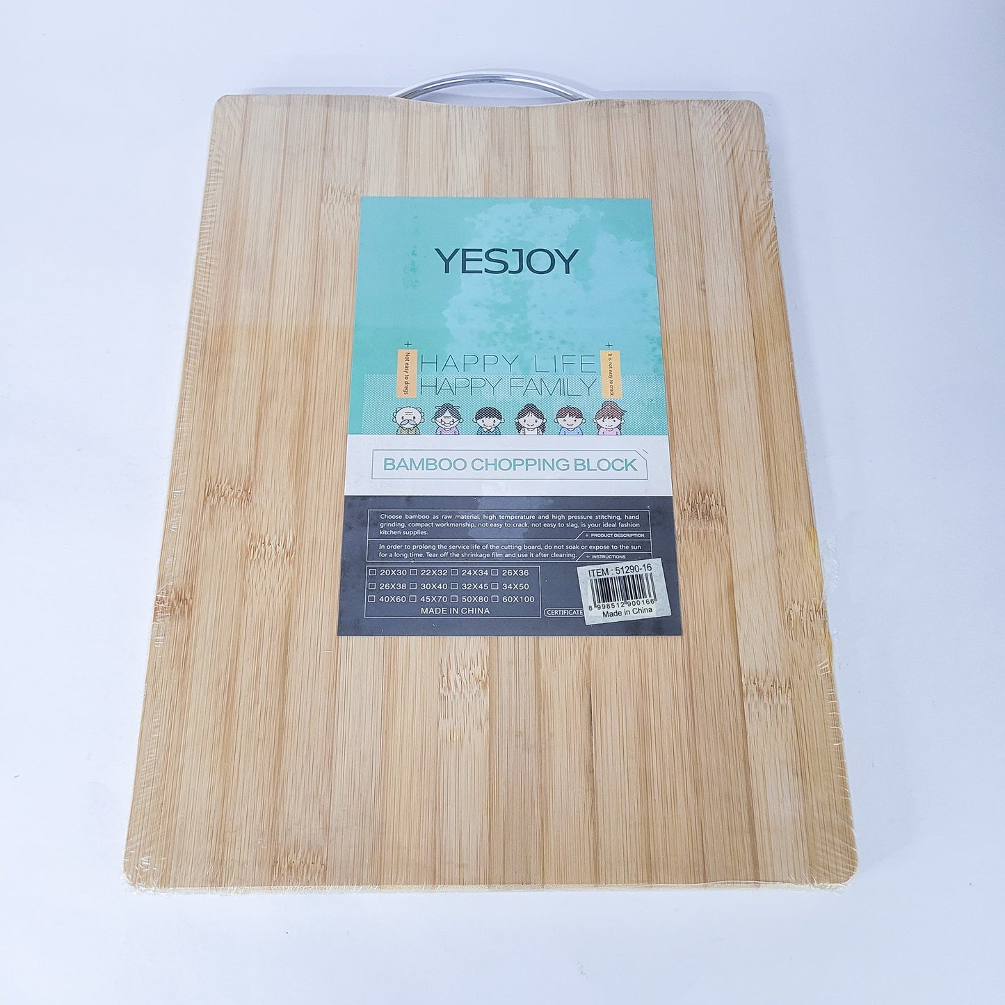 Tabla bambu 38x28x17cm 51290-16