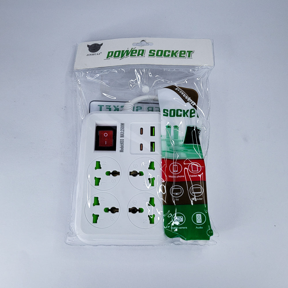 Toma corriente c/entrada usb y tipo c