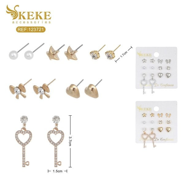 Set de aretes 6pcs