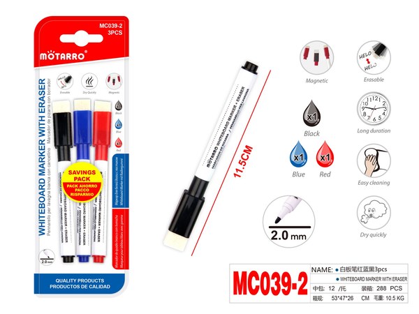 Marcador de pizarra 3pcs mc039-2
