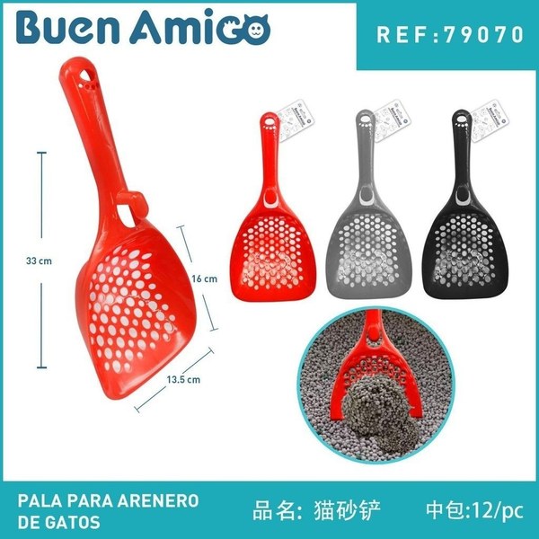Pala para arenero de gatos