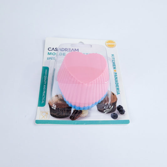 Molde silicona d/corazon 6pcs90117-694