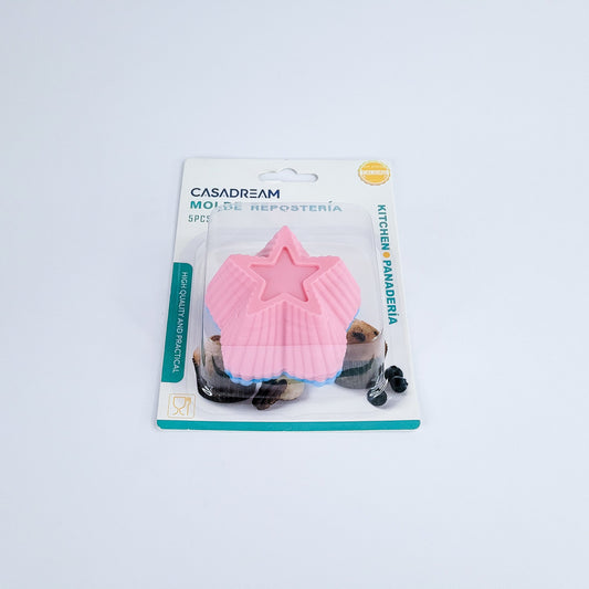 Molde silicona d/estrella 5pcs90117-695