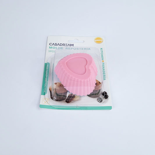 Molde silicona d/corazon 5pcs90117-696