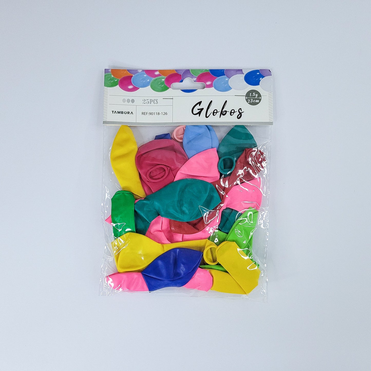 Globos mixto 25pcs 23cm 90118-126
