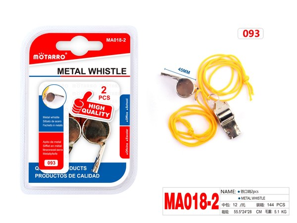 Pito plastico 2pcs ma018-2