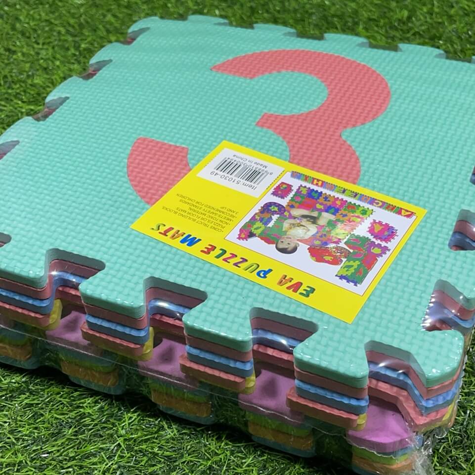 Alfombra rompecabezas numeros30x30 51030-49/51140-2/h07350