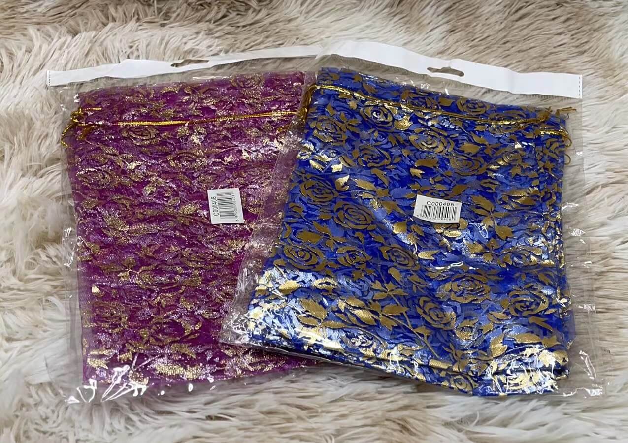 Bolsa organza 17x23 6pcs co00408