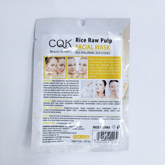 Caja mascarilla arroz cqk 2179