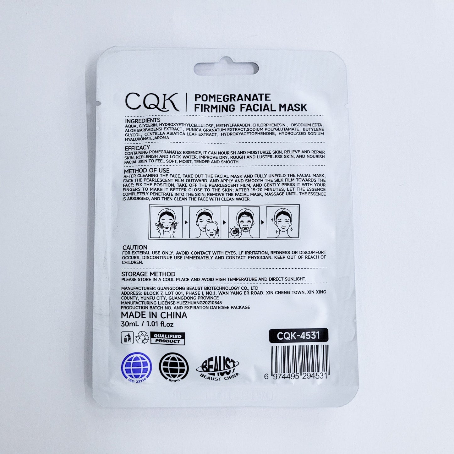 Mascarilla granada cqk 4531