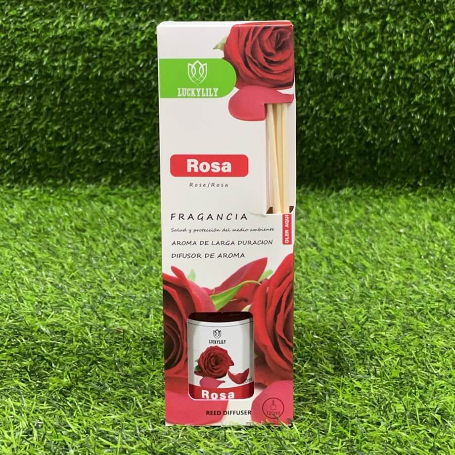 Difusor c/varillas rosa 120ml90125-2