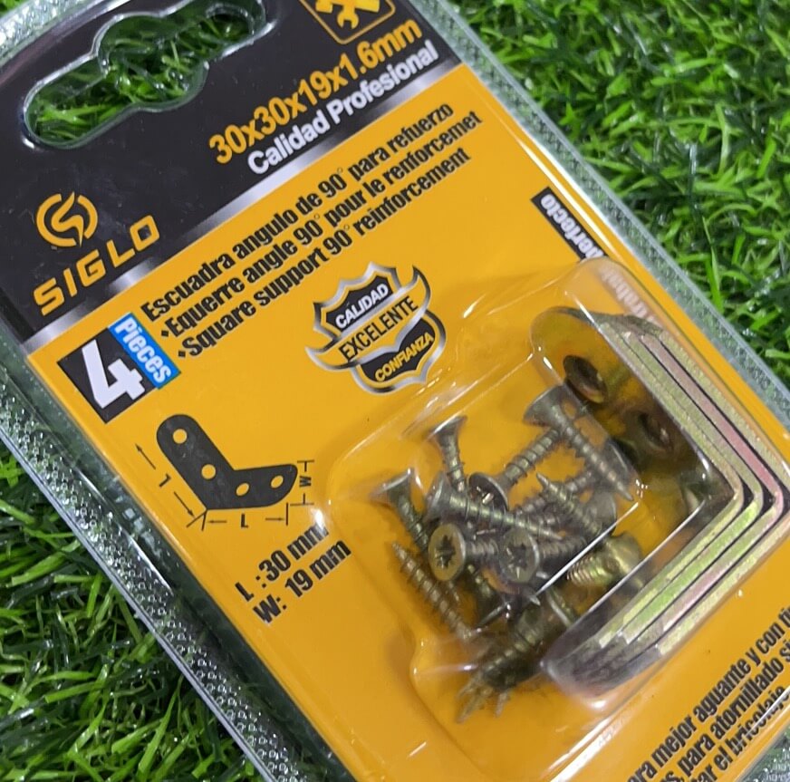 Escuadra angulo de 90 4pc 20559-9