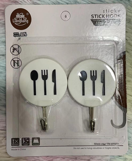 Ganchos adhesivos d/cubiertosxz8166 3pcs 51088-47