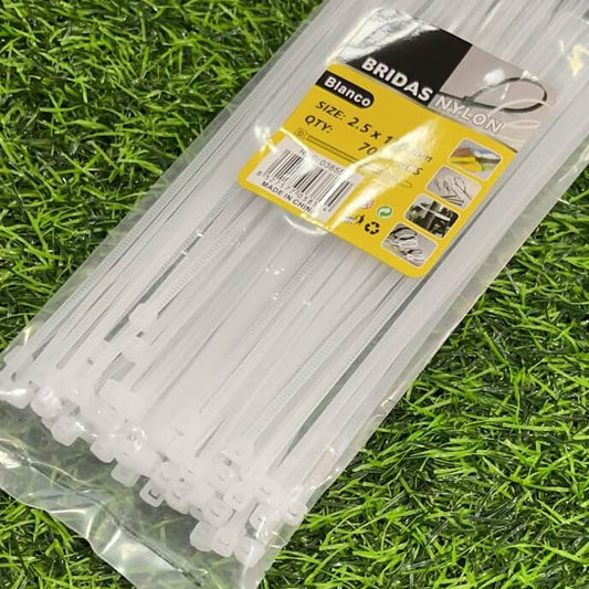 Gazas nylon blanca 2.5x150 70pcsft03855