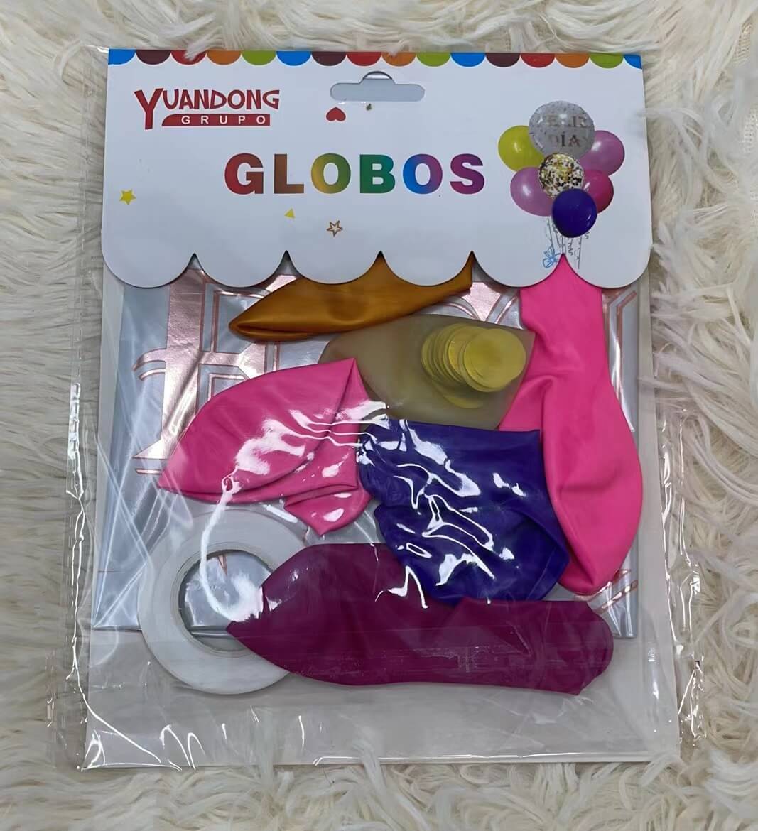 Globos colores feliz dia 7pcs51069-11