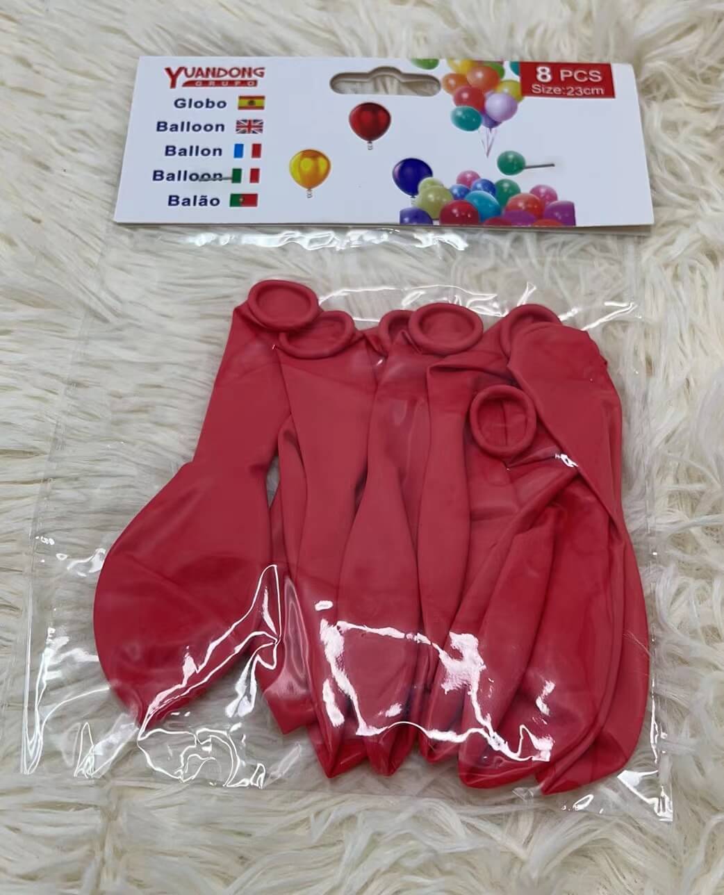 Globo rojo 8pcs 07812/51069-37