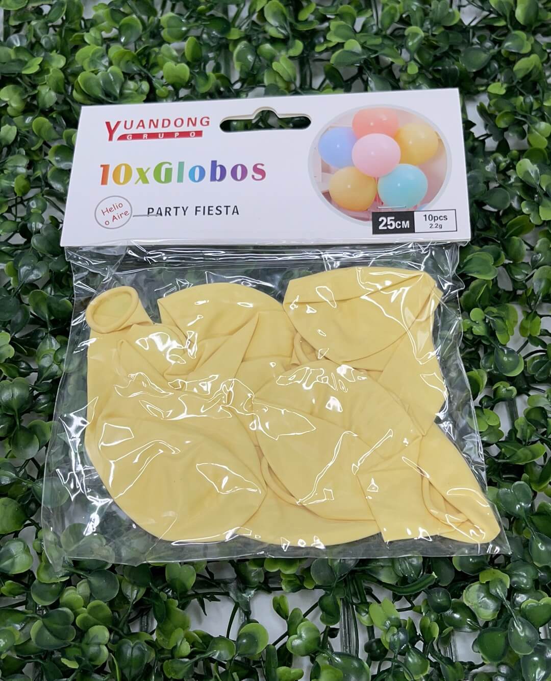 Globo macaron amarilla 10pcs #102.2g 25cm 51149-257