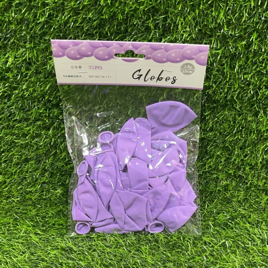 Globos morado 25pcs 23cm90118-111