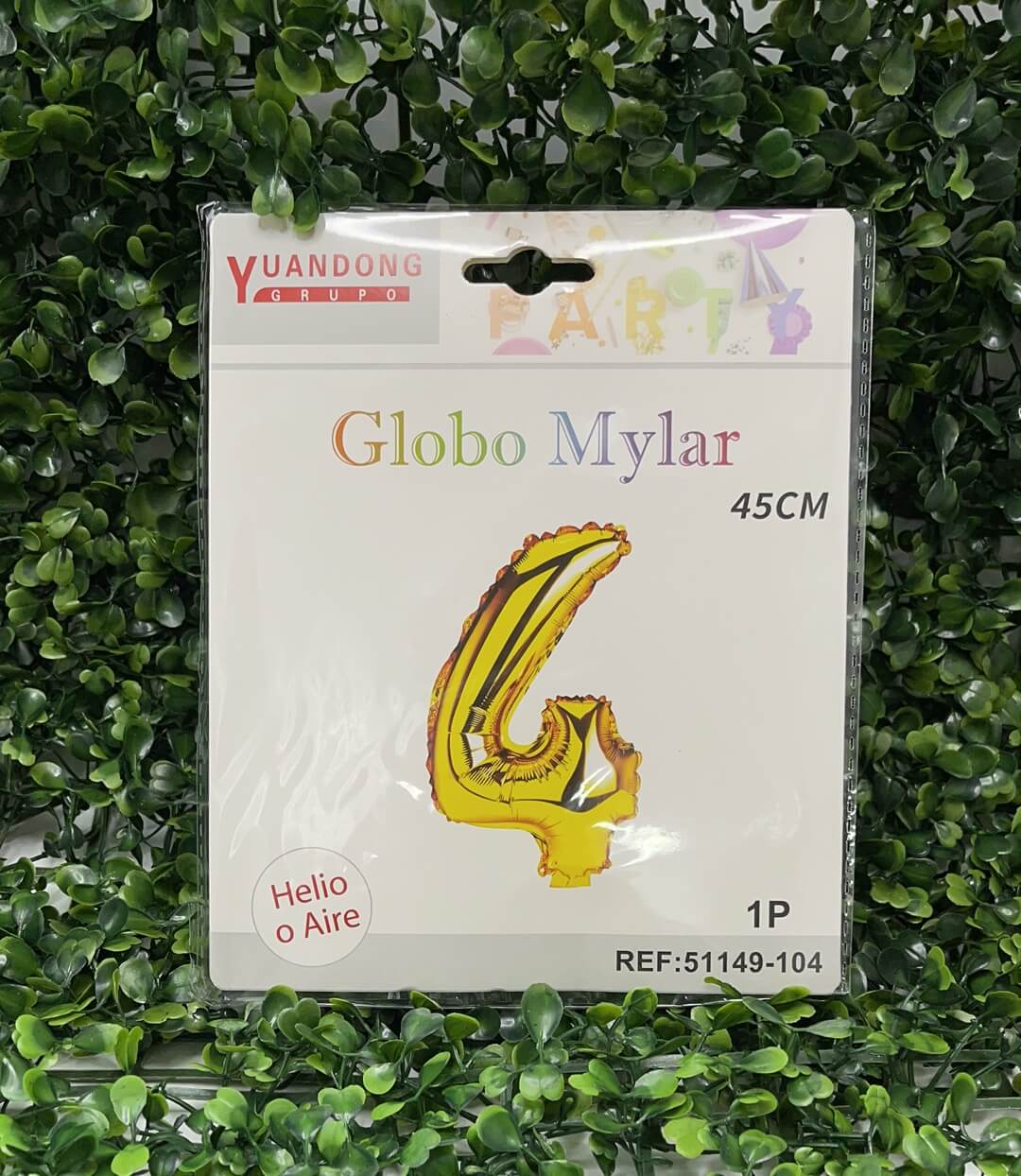 Globo metalico dorado #4 45cm51149-104