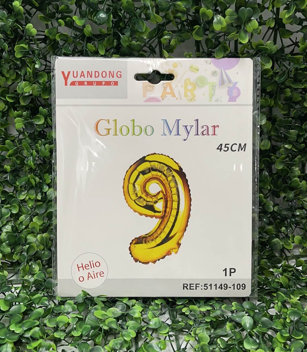 Globo metalico dorado #9 45cm51149-109