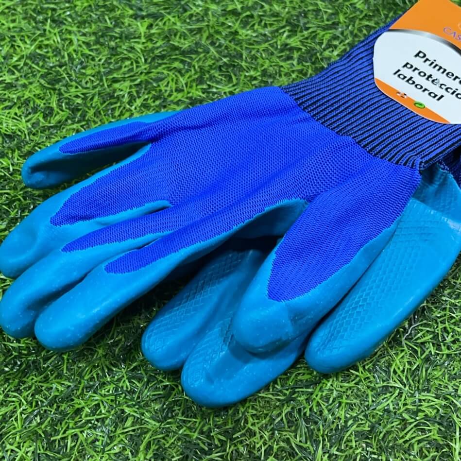 Guantes d/trabajo azul 90143-10