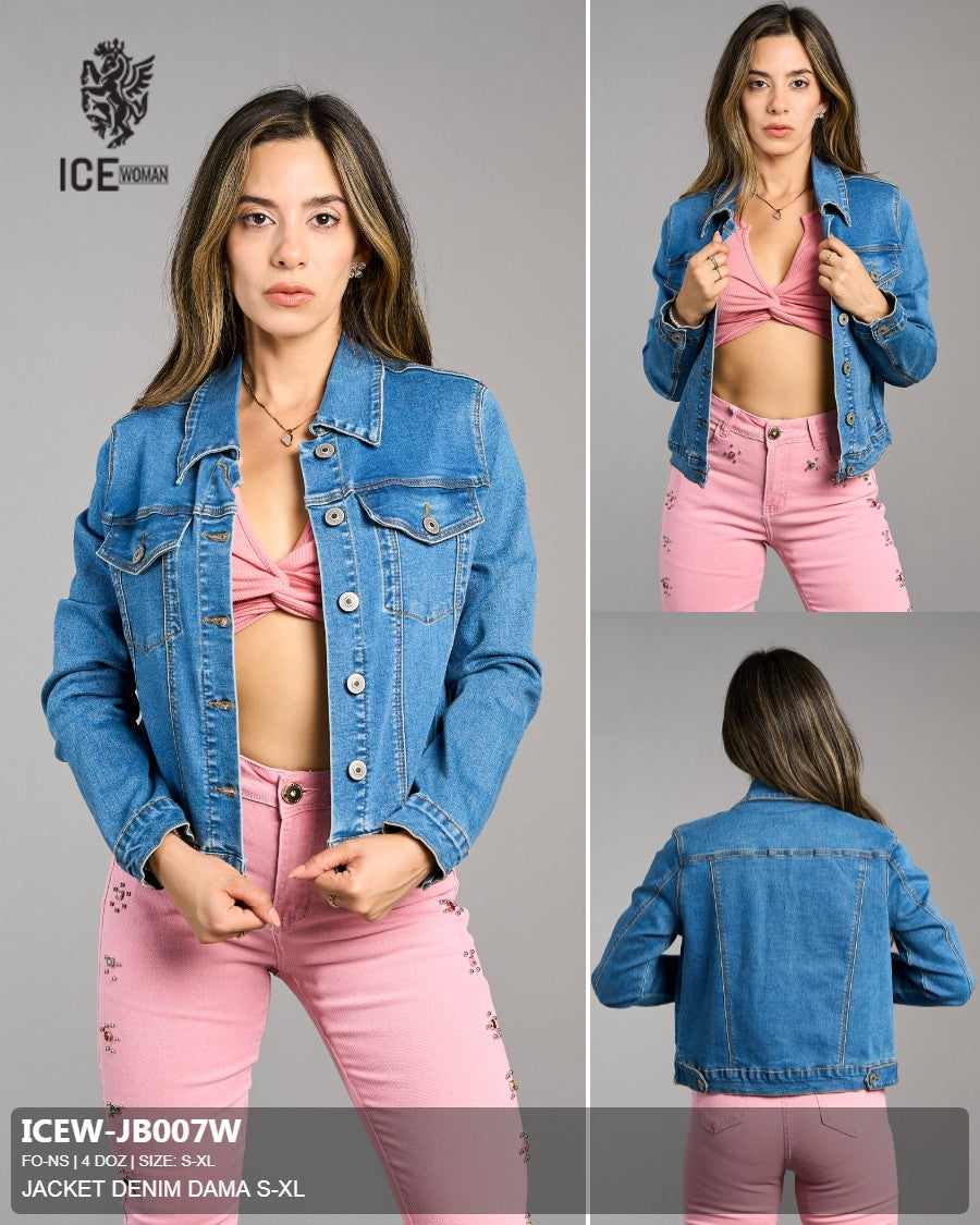Jacket denim dama s-xl