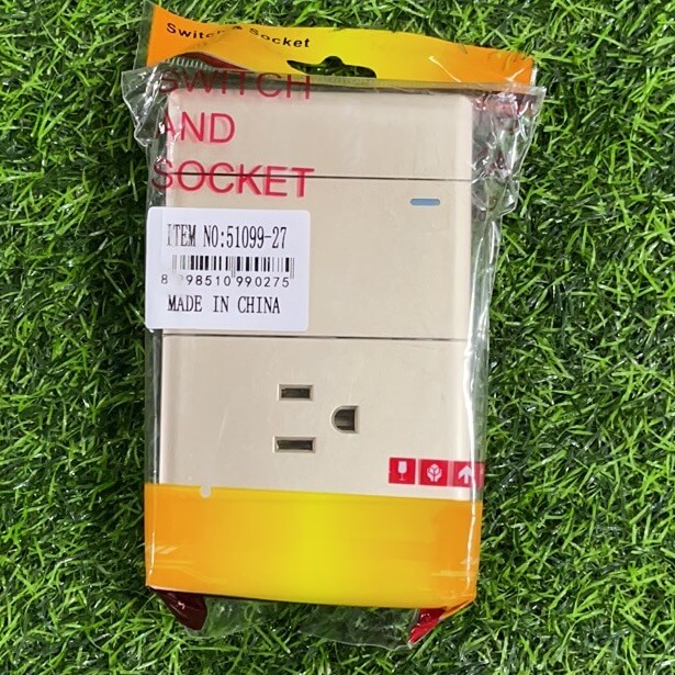 Interruptor y tomacorrientedorado 51099-27