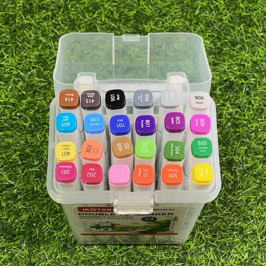 Marcador c/doble punta 24colores mp163-24