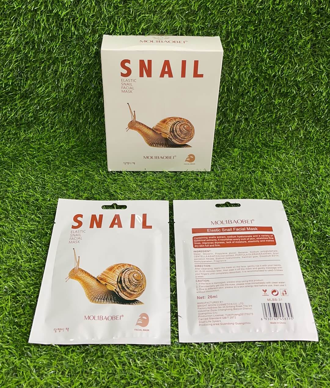 Mascarilla facial d/baba caracolmlbb-31/51094-9