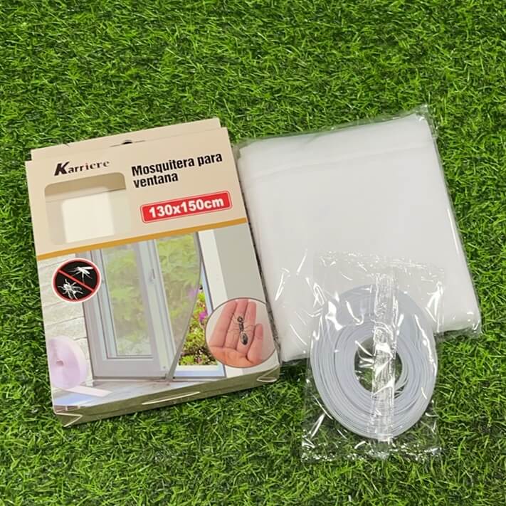 Mosquitera p/ventana blanca130x150cm 90150-2
