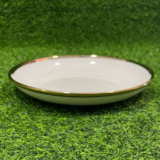 Plato hondo c/borde dorado 1051255-100