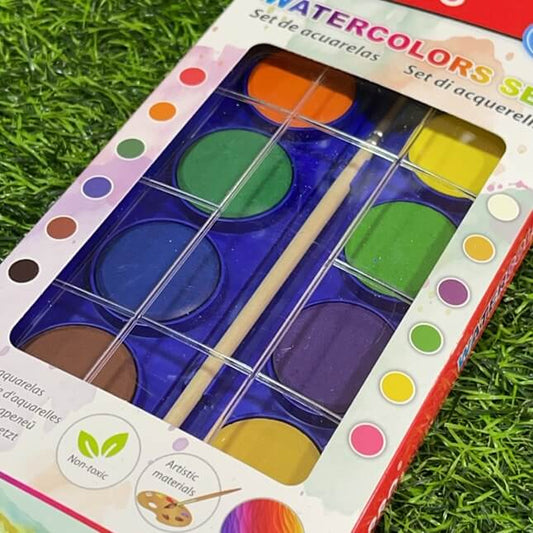 Set de acuarelas 12 coloresmp150-12