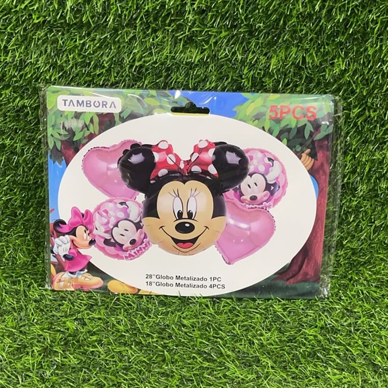 Set d/globos minnie o micky 5pcs90118-171