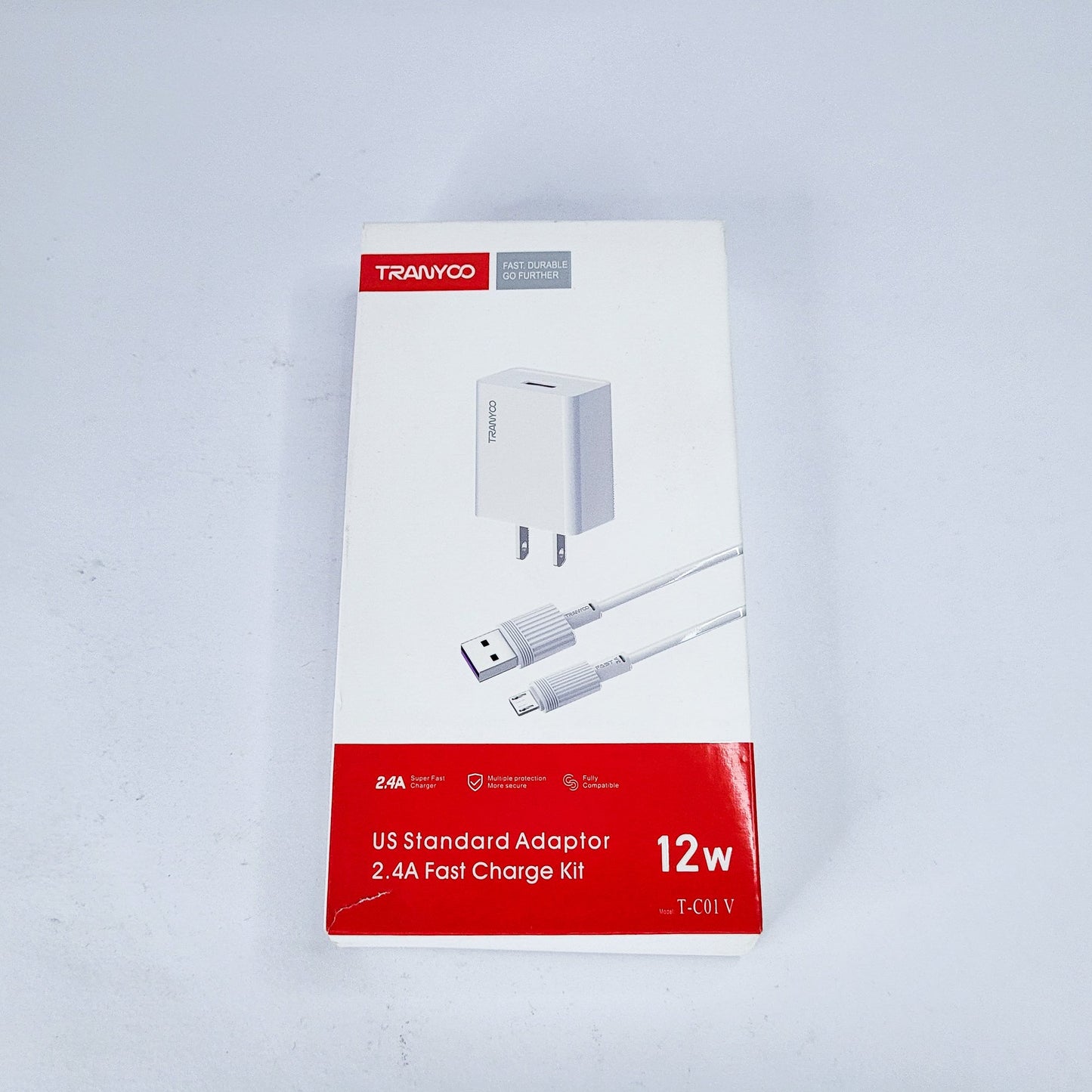 Cargador kit 2.1a +cable v8 1m - 1 puerto usb