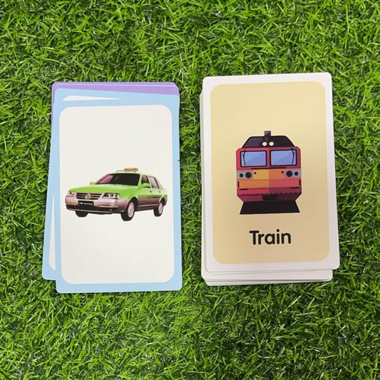 Tarjeta de aprendizajetransporte mu146-10