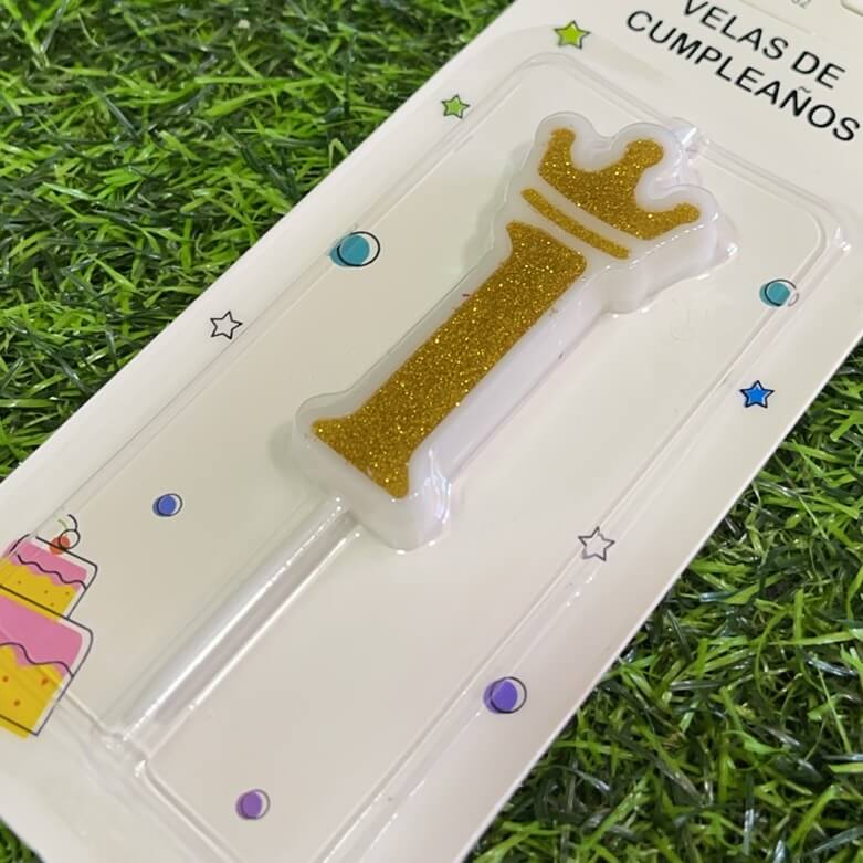 Vela numerica c/corona n1 6cm90243-161