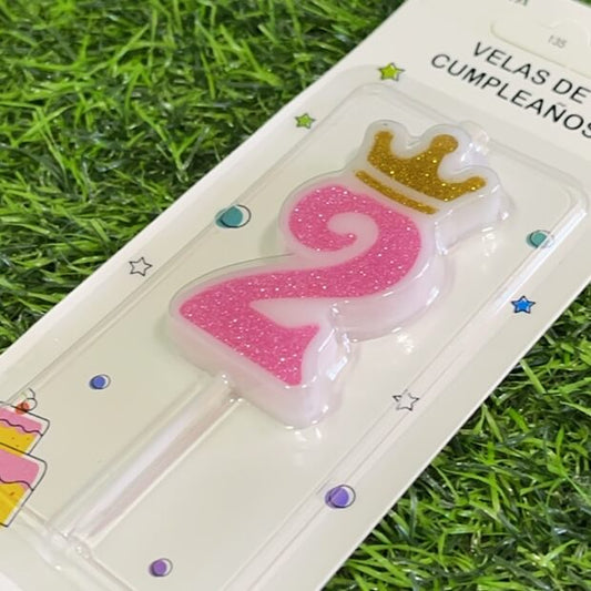 Vela numerica c/corona n2 6cm90243-152