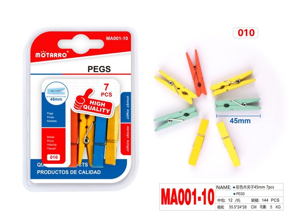 Prensa p/libro 45mm 7pcs ma001-10
