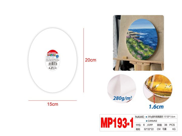Canva oval 15x20x1.6cm mp193-1