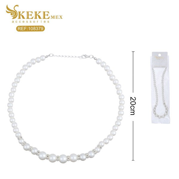 Collar con perlas