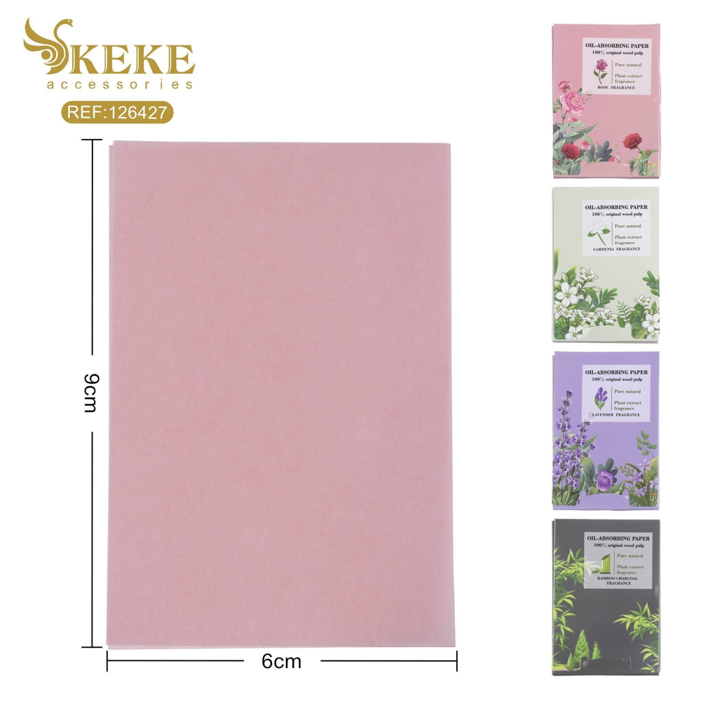 Papel quita grasa facial